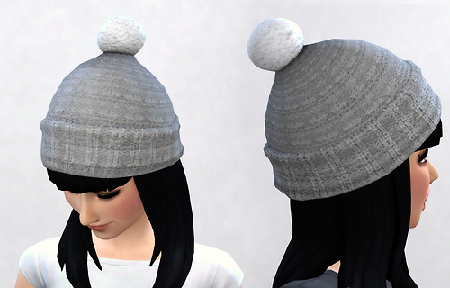 The Sims 4 Female Thread Knitted Winter Hat Mod Screenshot