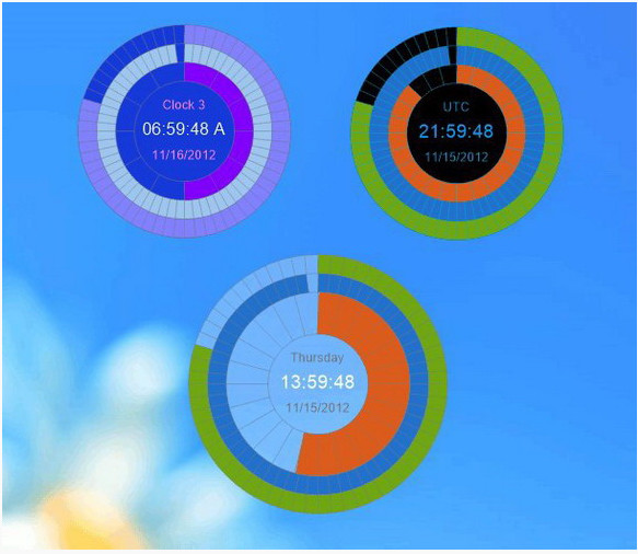 ​Screenshot of EusingClock desktop clock software