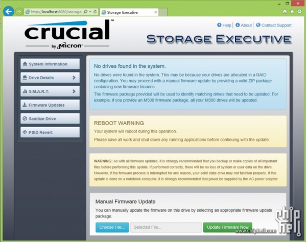 Micron SSD management tool (Storage Executive)