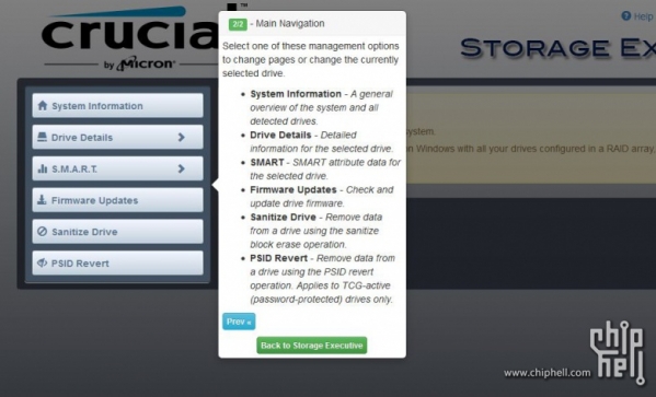 Micron SSD management tool (Storage Executive)