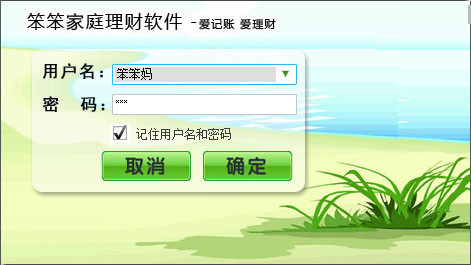 Screenshot of Benben family financial management software