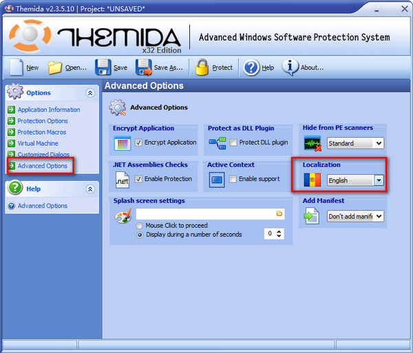 screenshot of themida