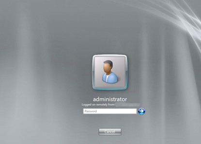 Screenshot of remote desktop connection software (AnyDesk)