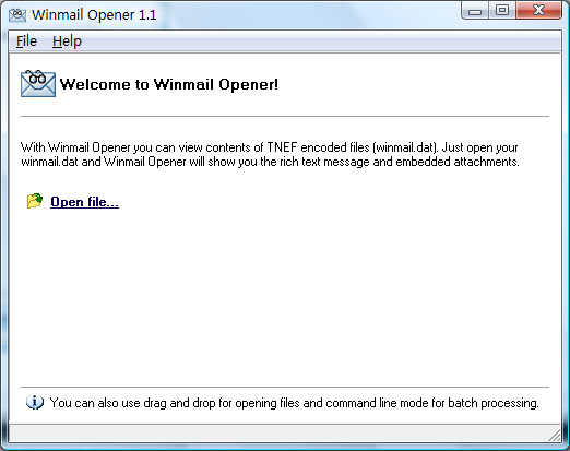 winmail.dat reader (winmail reader) screenshot