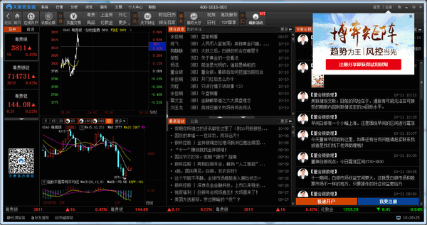 Screenshot of Elephant precious metals market analysis software